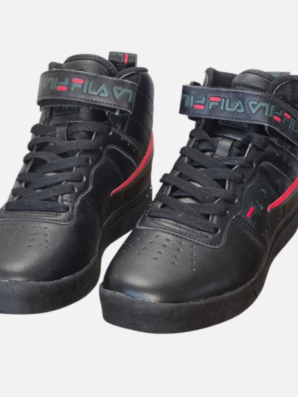 Fila Men's Vulc 13 Repeat Logo, Black/Sycamore/FILA Red, 8 NWT